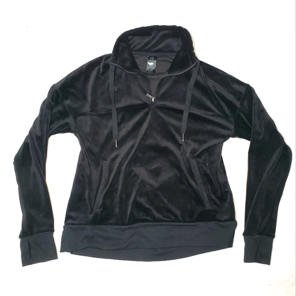 Champion Velour Woman's 1/4 Zip up Pullover Size Small - Picture 1 of 10